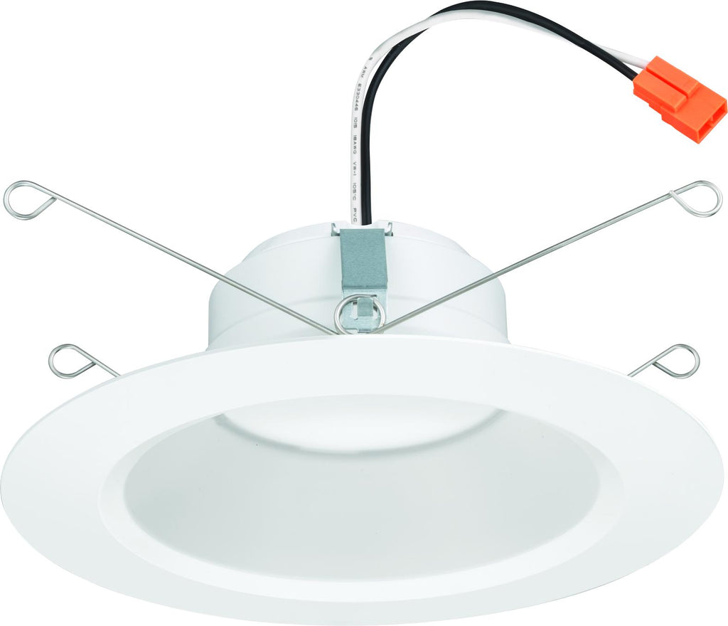 Juno 65BEMW SWW5 90CRI M6 10.5 watt LED 5"/6" Retrofit Downlight, 2700K/3000K/3500K/4000K/5000K Color Selectable, 900 lumens, 50,000hr life, 120 Volt, Dimming, White Baffle Trim