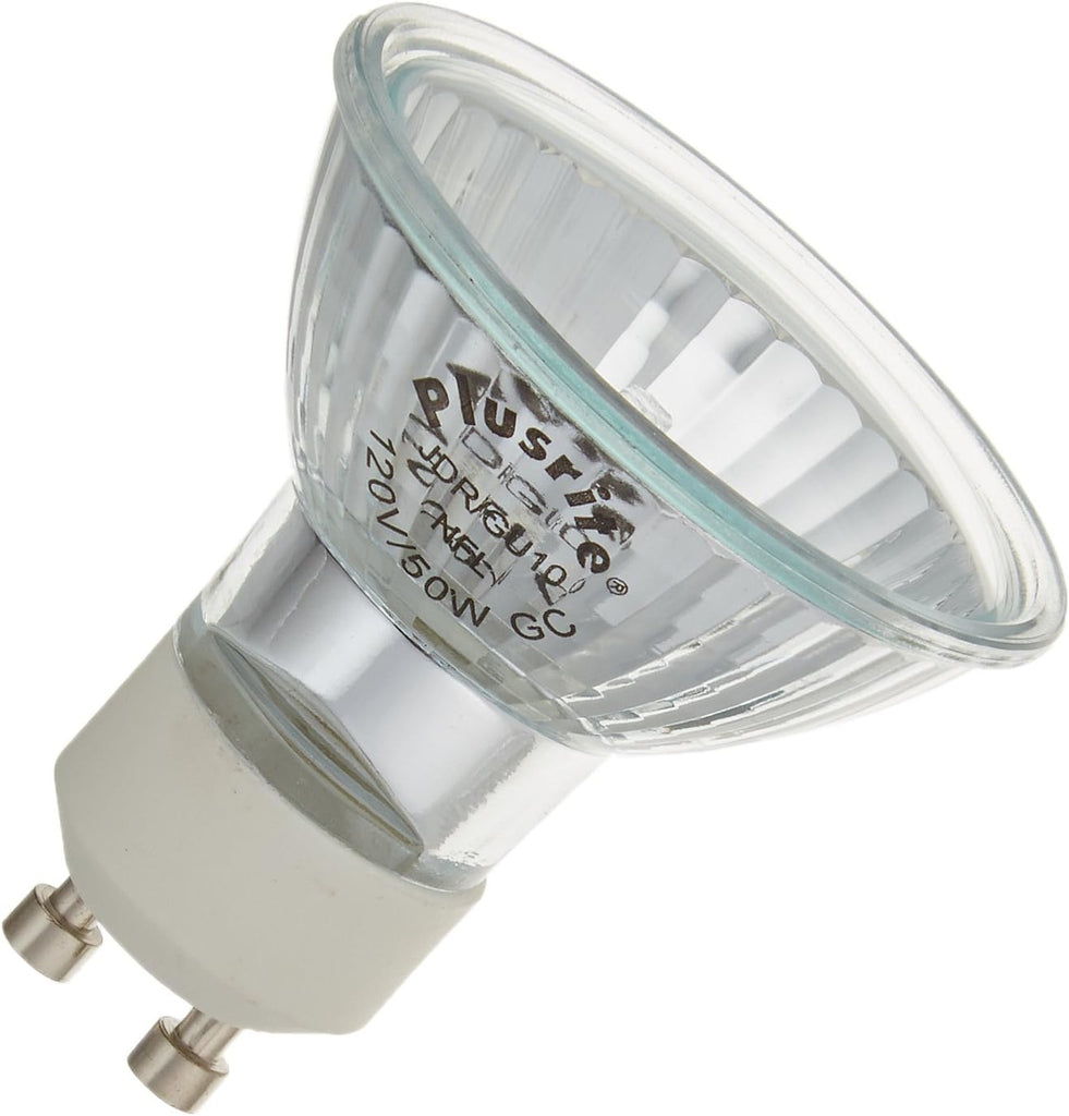 Plusrite 3463  Q50JDR/GU10/FL25/120V 50 watt JD Halogen Reflector Lamp, Bi-Pin (GU10) base, 25° beam angle, 590 lumens, 2,000hr life, 120 volt