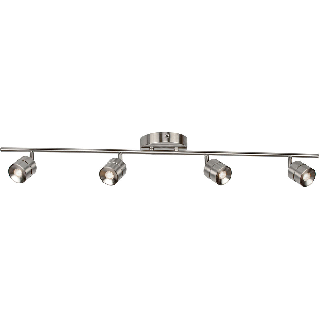 AFX CRRF4450L30SN 4-Light Fixed Rail Track Fixture, 120v, 3000k, 90cri, dimmable, Satin Nickel Finish