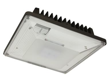 MaxLite CPL30BUC50B 30 watt LED Canopy Light Fixture, 5000K, 3431 lumens, 372,000hr life, 120-277 Volt, 0-10V Dimming, Bronze Finish