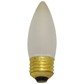 A&H 8990 ETF60 Frosted 60 watt B10 Blunt Tip Lamp, Medium (E26) base, 640 lumens, 3,000hr life, 130 volt