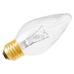 Import 40F15 130V Clear 40 watt F15 Fiesta Decorative Lamp, Medium (E26) base, 300 lumens, 3,000hr life, 130 volt