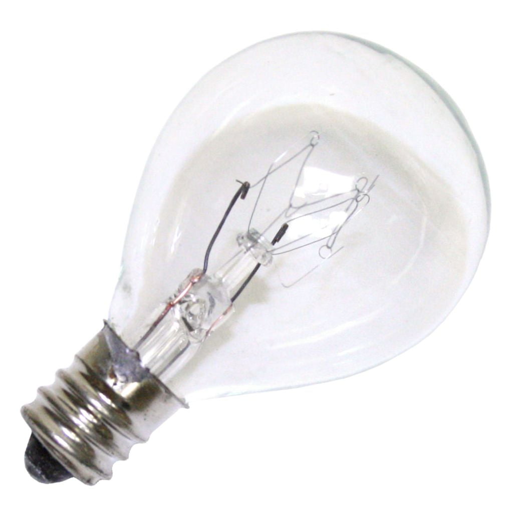 GE 12249 10S11/79 120V  Clear 10 watt S11 Appliance Lamp, Candelabra (E12) base, 120 volt