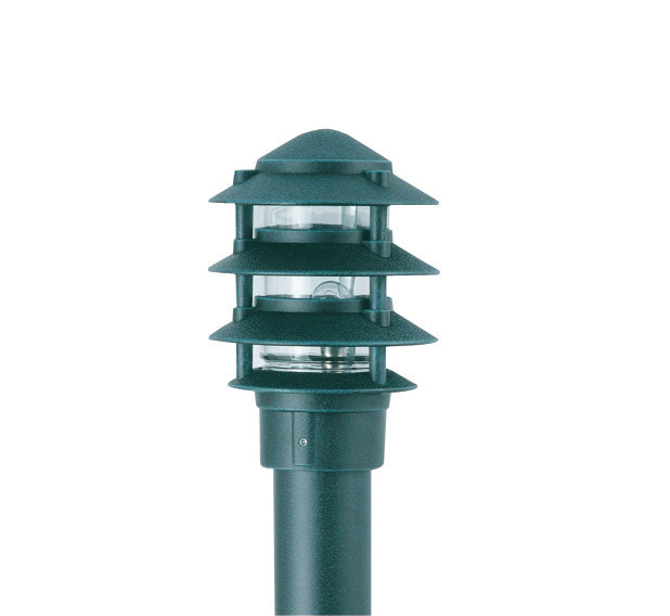 Focus IAL-04-NL-HTX  Pagoda Fixture 4 Tier, 6" hat, Medium Base, 120V, Hunter Texture Finish