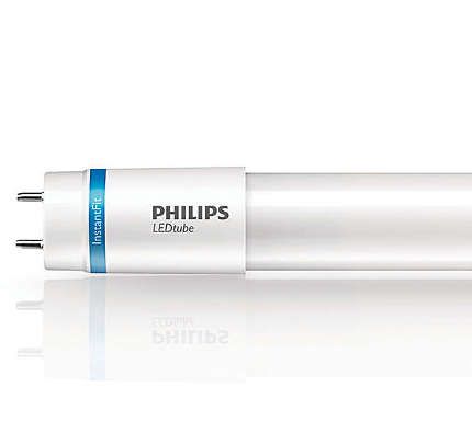 USE 10W - Philips 453605 12.5T8/48-4000-IF 12.5 watt T8 LED "InstantFit" Linear Tube Lamp, 48" length, Medium Bi-Pin (G13) base, 4000K, 1600 lumens, 50,000hr life, 120-277 volt, Non-dimmable, Runs Off Existing Ballast. *Discontinued*