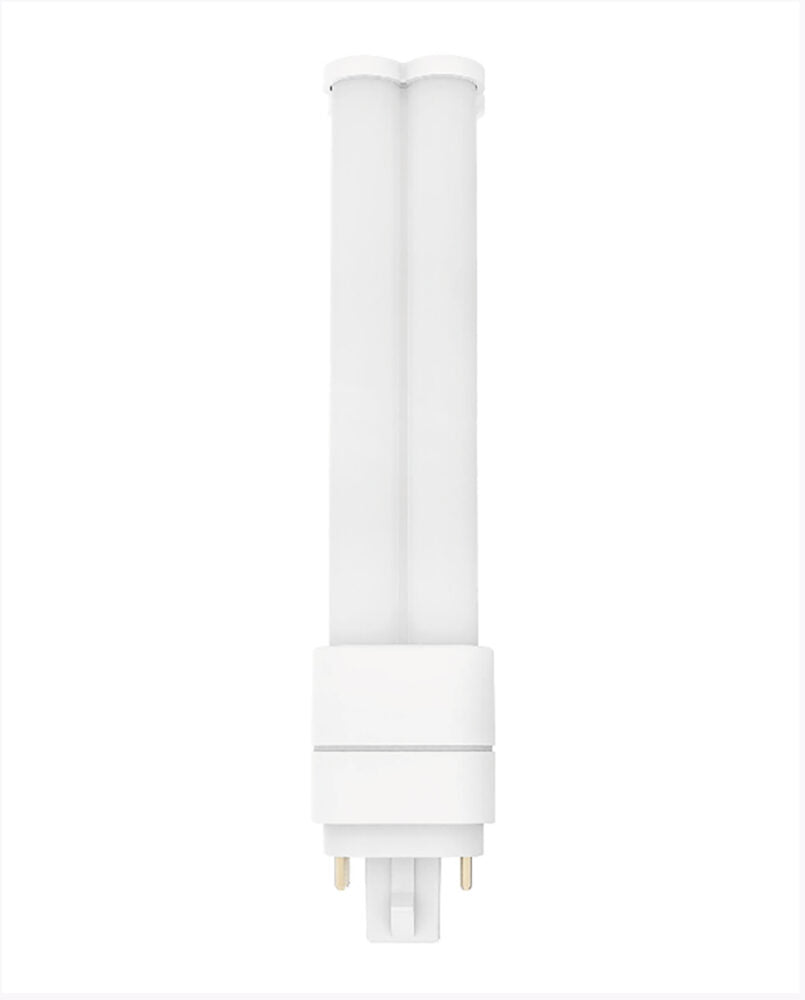 CyberTech LB11PL-H/CW 10w LED 4-Pin PL Lamp, 6.4"h x 3.5"w, 4-pin (G24q and HX24-q) Base, 4000K, 1250 lumens, 50,000hr life, 120-277 volt, White Finish, Non-Dimming