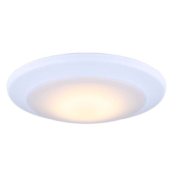 Amax LED-SM6DL-WT 15 watt LED 6" Surface Mount Disc Light Fixture, 3000K, 1100 lumens, 50,000hr life, 120 Volt, Dimming, White Finish