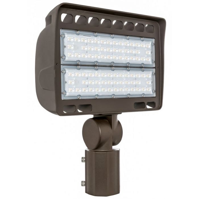 Westgate LF4-150CW-SF 150 watt LED Floodlight Fixture, Slipfitter Mount, 5000K,17000 lumens, 70,000hr life, 120-277 volt, Bronze