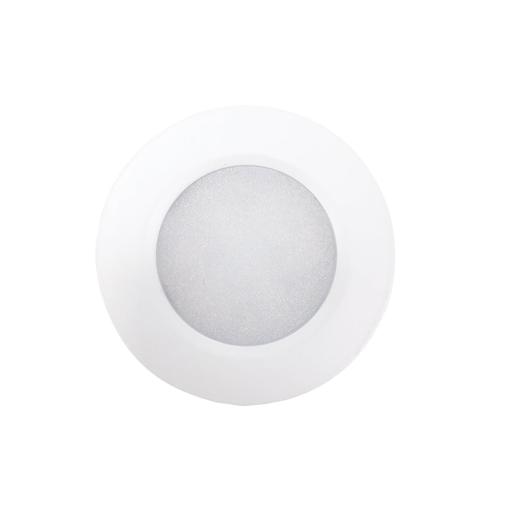 Nora NMP2-LED30W 3.5w LED Josh Puck Light, 2.72"w x .57"h, 3000K, 330 lumens, 24 volt DC, 50,000hr life, White Finish, Dimmable