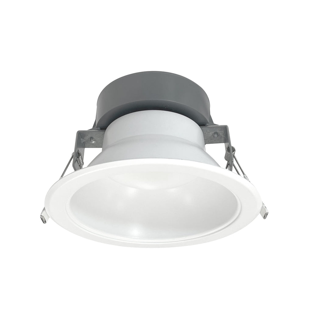 Nora NQZ2-61TWTW-MPW 10W/15W/20W/25W Wattage Selectable LED 6" Retrofit Downlight Fixture, 3000K/3500K/4000K Color Selectable, 900-2050 lumens, 72,000hr life, 120-277 Volt, 0-10V Dimming, White Finish