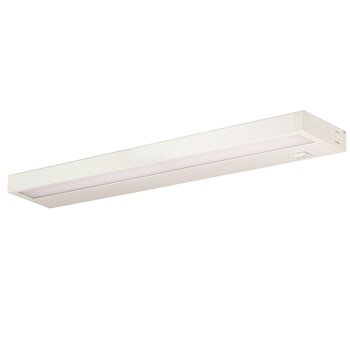 Nora NUD-8822/40WH 12 watt LED 22" Undercabinet Light Fixture, 4000K, 646 lumens, 50,000hr life, 120 Volt, Dimming, On/Off Rocker Switch, White Finish