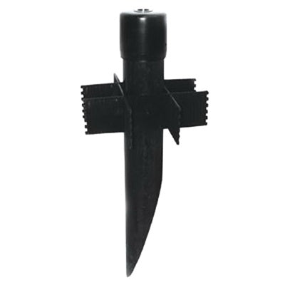 Westgate WE167  PVC Mounting Post with 1/2" Hub, Black Finish