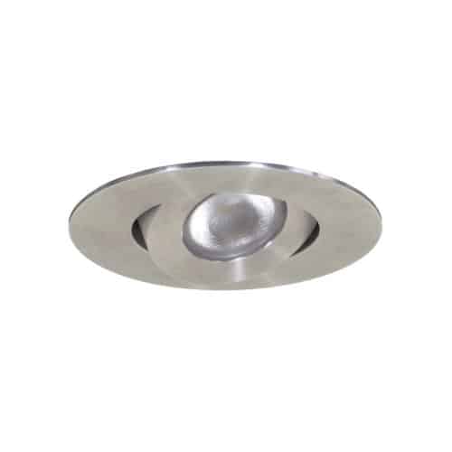 Jesco PK811CV-4W-30D-3090-SLV 4 Watt LED Recessed Puck Light, 24V, 30 Degree Beam, 3000K, 90CRI, Silver Finish