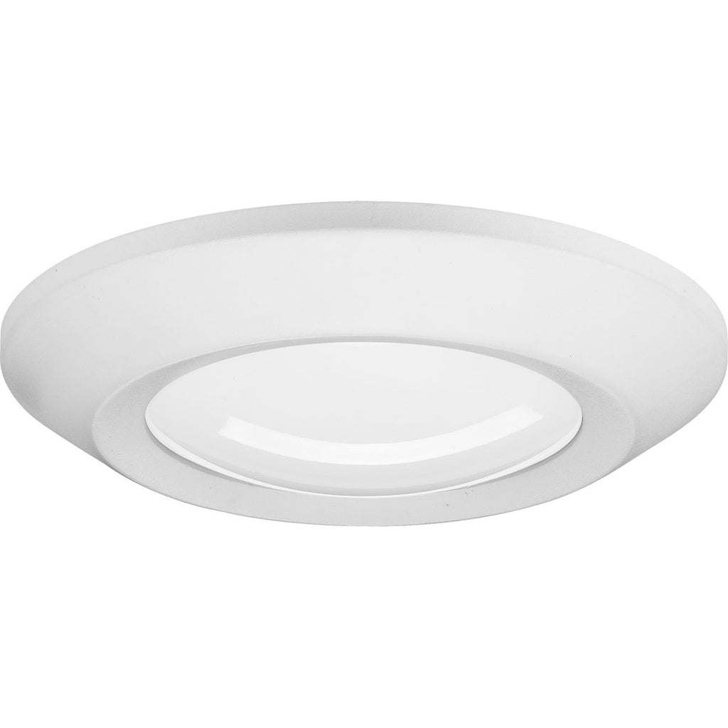 Progress P810012-028-30 11.5 watt LED 5.5" Round Disc Light Fixture, 3000K, 690 lumens, 35,000hr life, 120 Volt, TRIAC/ELV Dimming, White Finish