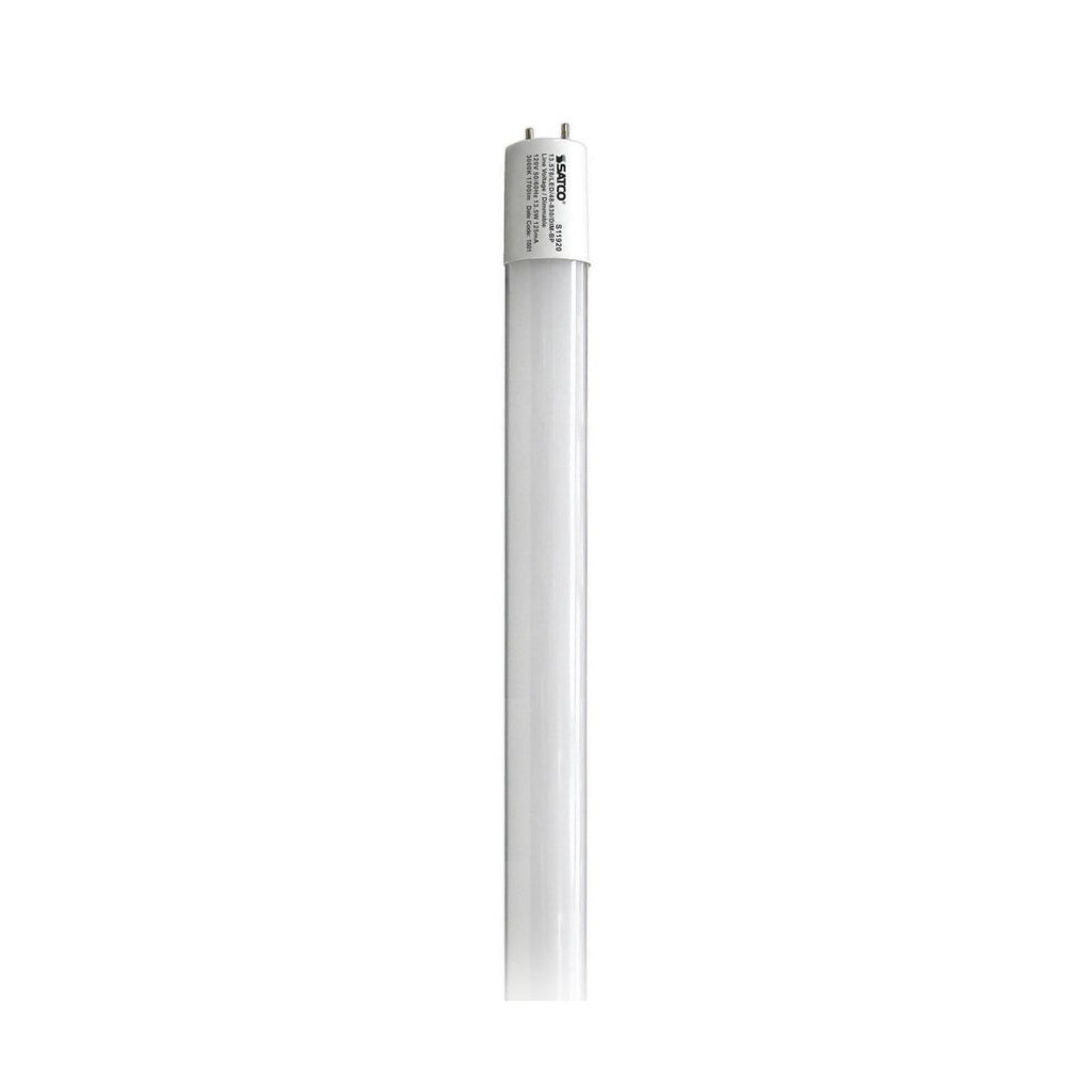 Satco S11920 13.5T8/LED/48-830/DIM-BP 13.5 watt T8 LED 4' Linear Tube Lamp, Medium Bi-Pin (G13) Base, 3000K, 1700 lumens, 50,000hr life, 120-277 Volt, Dimming