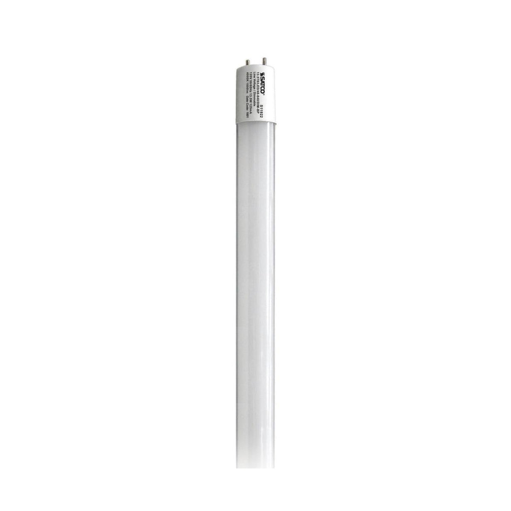 Satco S11922 13.5-LED-48-840-DIM-BP 13.5 Watt LED T8 4000K, Medium Bi Pin base, 50000 Average rated hours, 1800 Lumens,  Dimmable, Type B,  Ballast Bypass, Single Ended Wiring