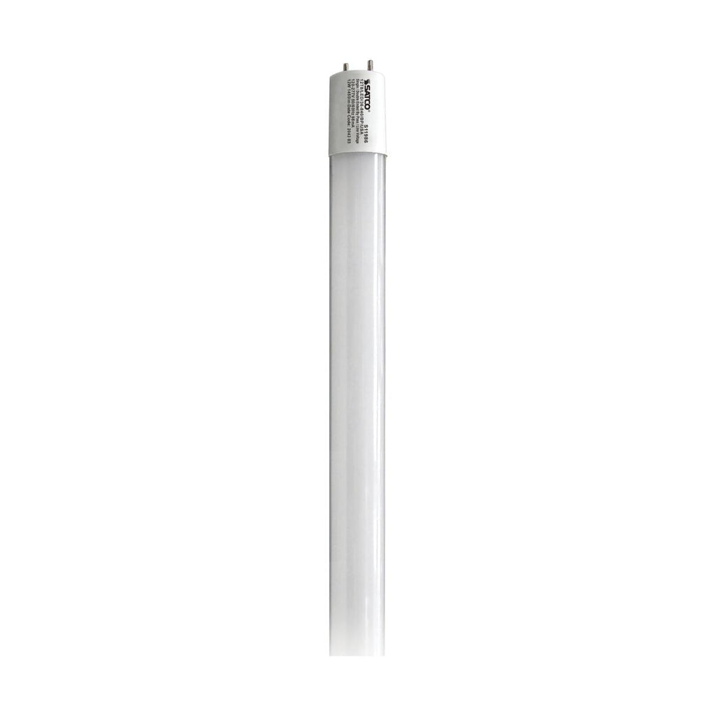 Satco S11986 12T8/LED/36-840/BP/USA 12 watt T8 LED 36" Linear Tube Lamp, Medium Bi-Pin (G13) Base, 4000K, 1450 lumens, 50,000hr life, 120-277 Volt, Non-Dimmable, Ballast Bypass, Made in USA