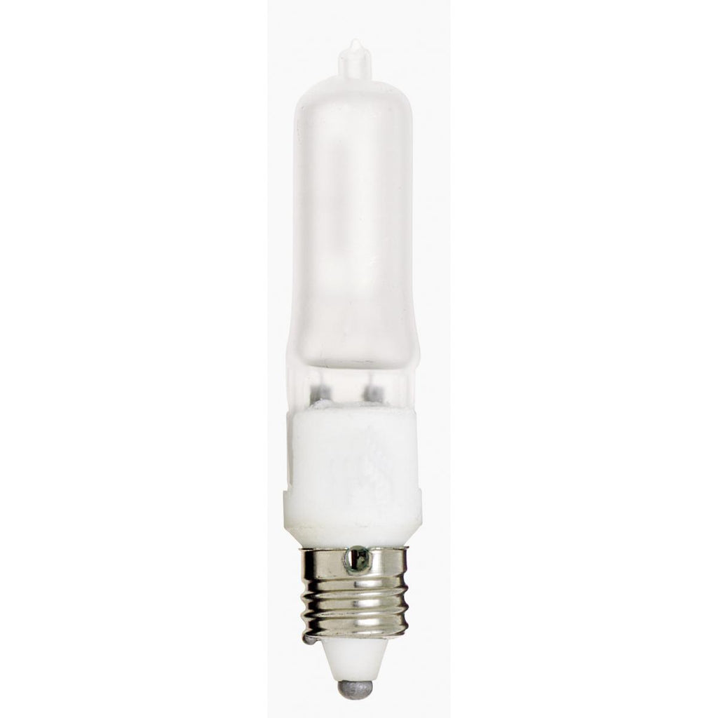 Satco S1916 Q100FR/MC/130V 100 wat T4 Halogen Light Bulb, E11 (Mini Candelabra) Base, 1530 lumens, 120 Volt, 2000hr life