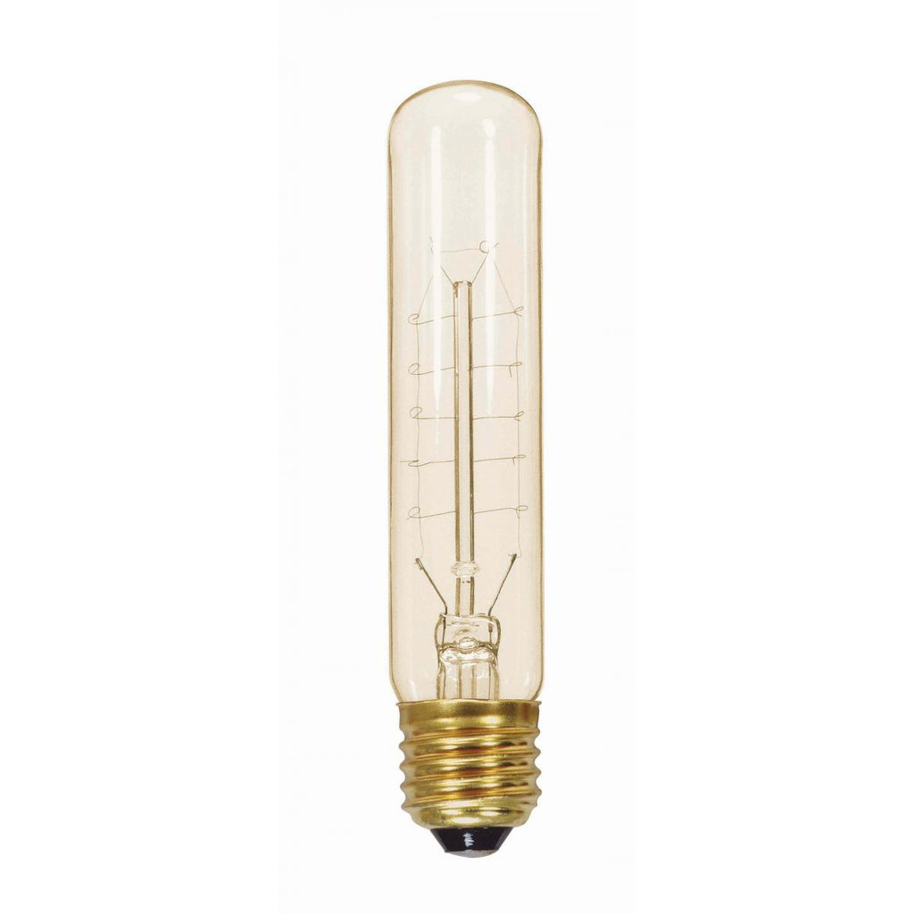 Satco S2415 20T9/CL/120V Clear 20 watt T9 Hairpin Filament Tubular Nostalgic Lamp, Medium (E26) base, 80 lumens, 3,000hr life, 120 volt