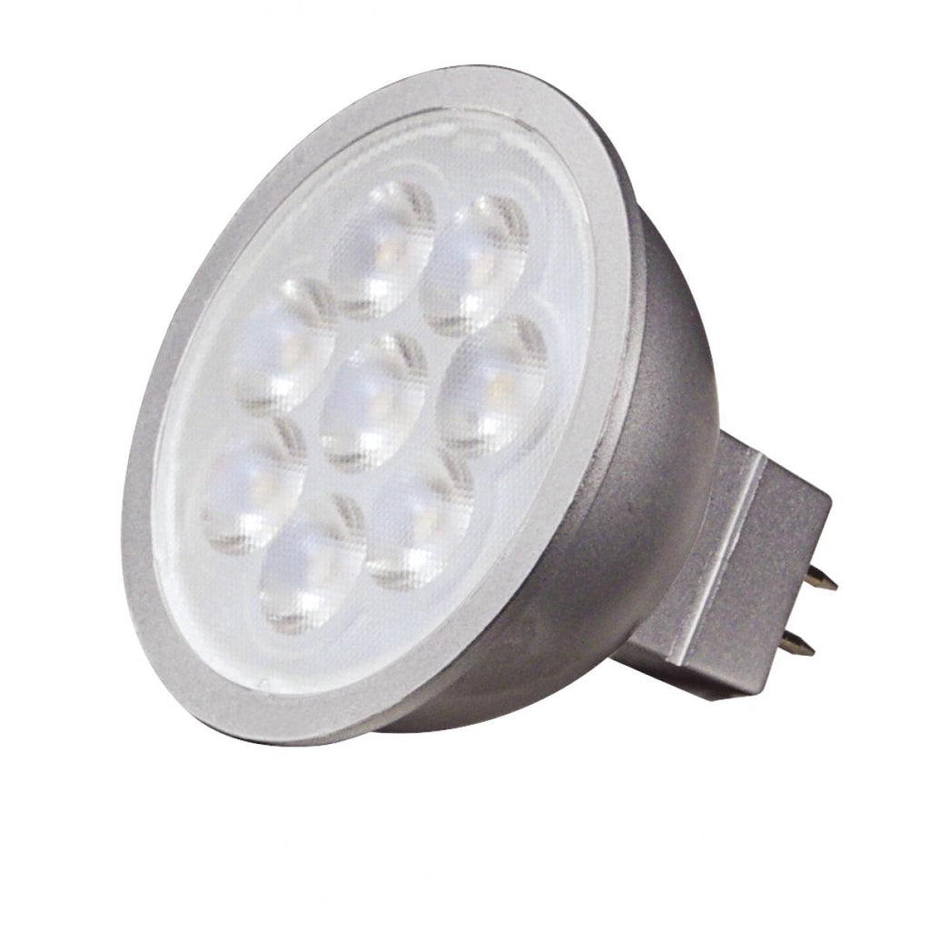 Satco S9497 6.5MR16/LED/40'/35K/12V 6.5 Watt LED MR16 LED, 3500K, 40 deg. Beam Angle, GU5.3 base, 12 Volt AC/DC