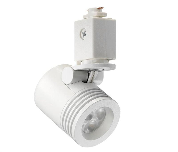 Juno TL114-G2-35K-80CRI-SP-WH 6 watt LED Trac 12 Mini Cylinder Spotlight Track Head, 3500K, 272 lumens, 80CRI, Spot Beam Spread, 50,000hr life, 12VAC, Dimming, White Finish