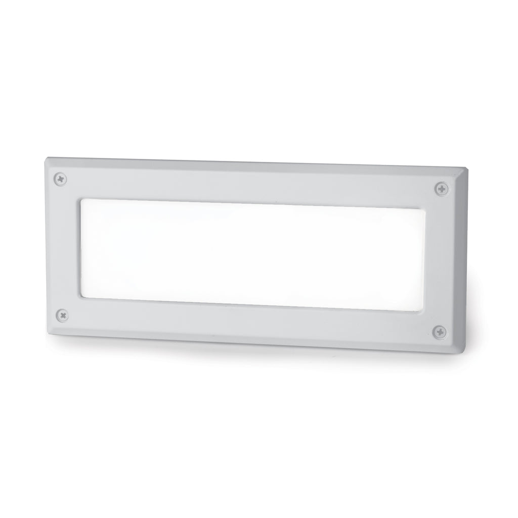 WAC Lighting WL-5105-30-AGH 5.5 watt LED Endurance Series Rectangular Step Light, 9-1/2" Width x 4" Height x 2-5/8" Depth, 3000K, 110 lumens, 80,000hr life, 120 Volt, ELV Dimming, Frosted Glass, Graphite Finish