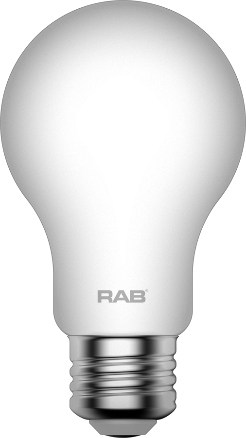 Rab A19-9-E26-950-F-F E26 CRI90 5000K Dim Frosted Filament A19 9W 60EQ 810lm Lamp. *Discontinued*