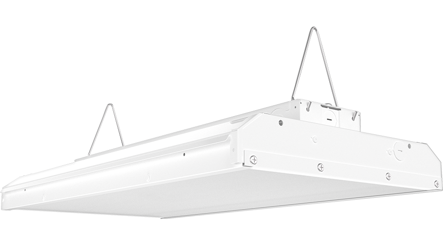 Rab ARBAY2-95/PIR  315 watt LED High Bay Fixture, 47-1/8" x 12-1/2" x 3-1/2" Tall, 5000K, 43148 lumens, 100,000hr life, 120-277 volt, Bi-Level Dimming Motion Sensor, Damp Location Rated, Polycarbonate Lens