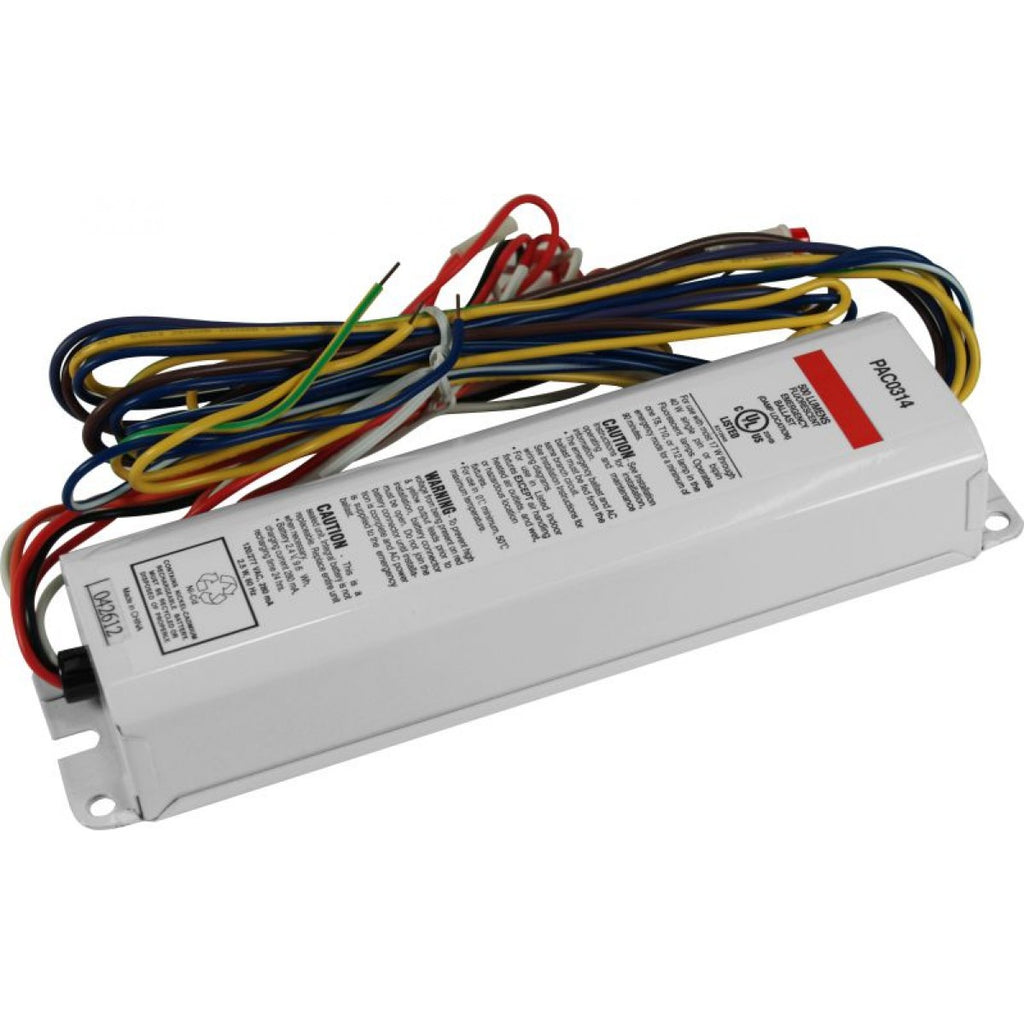 Howard BAL500 120-277 volt Emergency Ballast, operates (1) 17W-40W T8 through T12, 13W-26W 4-pin CFL, 18W-36W 4-pin CFL, 90min illumination. Not for sale in California: Not Title 20 Compliant. *Discontinued*