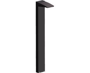 Rab BLED13Y 13 Watt 42" High Rectangular Bollard LED Fixture, 3000K, 1665Lumens, 71CRI, 120-277V, Fully Shielded Optics