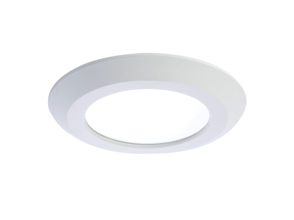 Cooper  Halo SLDSL6069S1EMWR 6" Surface LED Downlight Selectable Color, 8.7 Watt, 120V, 600 Lumens, 2700-3000-3500-4000-5000K, Matte White Finish