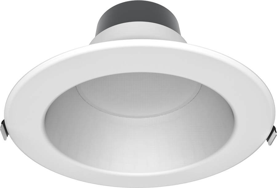 Rab C9.5R20/25/329FAUNVW 20W/25W/32W Wattage Selectable LED 9.5" Round Downlights, 3000K, 100 lumens/watt, 50,000hr life, 120-277V, 0-10V Dimming, Smooth White Trim. *Discontinued*