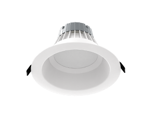 Rab C8R229FAUNVW 22 Watt LED 8" Round Commercial Retrofit Downlight Fixture, 120-277V, Field Selectable 3000-3500-4000-5000K, 2000 Lumens, 90CRI, 50,000hr Life, 0-10V Dimming, White Finish