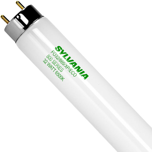 Sylvania 21720 FO32/865/XP/ECO 32 watt T8 Linear Fluorescent Lamp, 48" length, Medium Bi-Pin (G13) base, 6500K, 2850 lumens, 36,000hr life