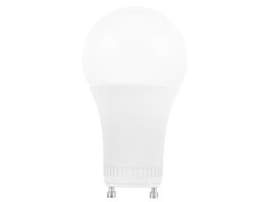 Maxlite 1409336  6A19GUDLED27/G5  6 watt A19 LED Household Lamp, Bi-Pin (GU24) base, 2700K, 480 lumens, 25,000hr life, 120 volt, Dimming. Not for sale in California: Not Title 20 Compliant. *Discontinued*