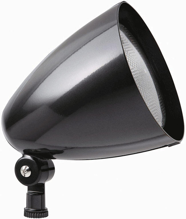 Rab HB101-A  Bullet Shaped Floodlight Fixture, w/out 150W PAR38 lamp, 120 volt, Bronze Finish