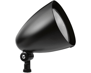 Rab HB101-B Bullet Shaped Floodlight Fixture, w/out 150W PAR38 lamp, 120 volt, Black Finish