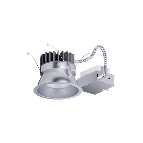 Elite HHJ6LED-900LM-DIM10-MVOLT-50K-HH6-6501-WHT-TRIM 12 watt LED 6" Architectural Retrofit Downlight, 5000K, 900 lumens, 102,000hr life, 120-277 Volt, 0-10V Dimming, Clear Haze Reflector, White Trim