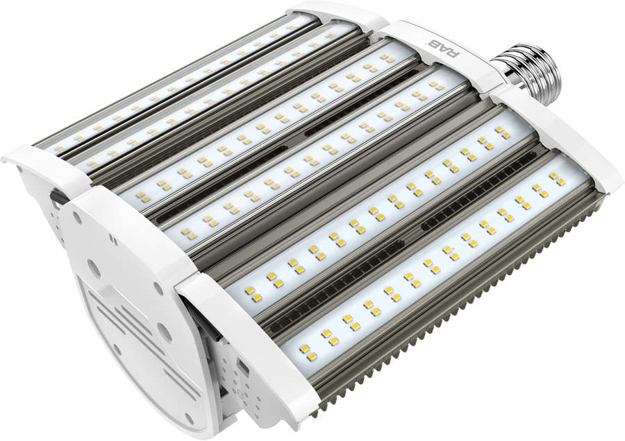 Rab HID-110-H-EX39-850-BYP-SB-G2 110 watt LED Lamp to replace 400W HID in Shoebox Fixtures, Extended Mogul (EX39) Base, 5000K, 16500 lumens, 50,000hr life, 120-277 Volt, Non-Dimmable, Ballast Bypass