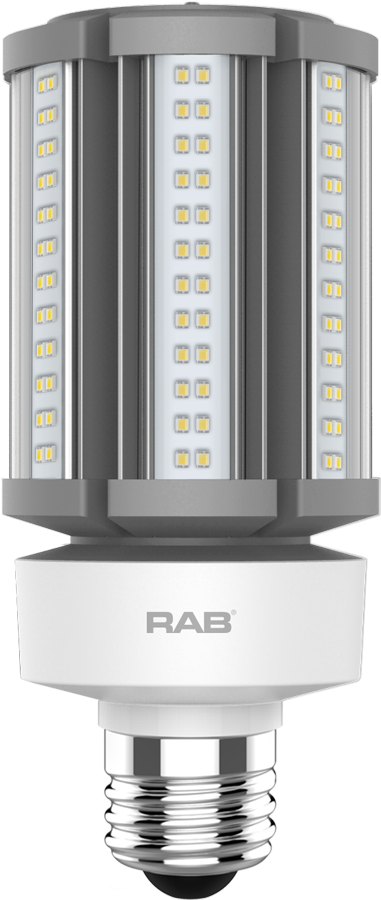 Rab HID-36-E26-850-BYP-PT 36 watt LED Cluster Lamp to replace 150W HID, 3-3/8" Dia. x 7-13/16" Height, Medium (E26) Base, 5000K, 5400 lumens, 50,000hr life, 120-277 Volt, Non-Dimmable, Ballast Bypass