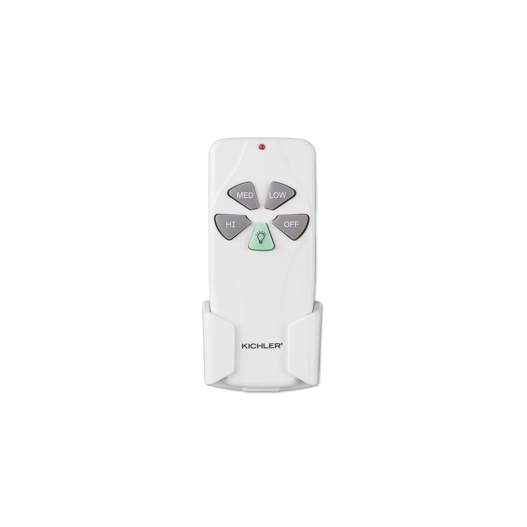 Kichler 337001WH 3-Speed Fan Controller w/ Dimmer and Receiver Kit, White Finish