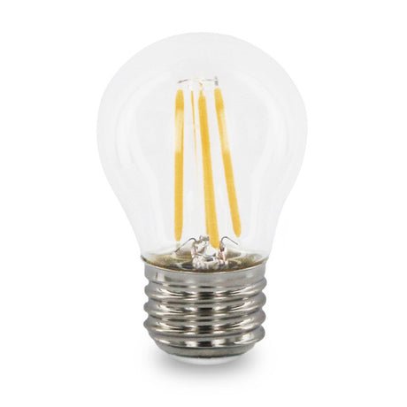 Kodak 41121 LED 4 watt Filament G16.5 Lamp, Med Base, 120 Volt, 400 Lumens, Full Glass Body, 30,000hrs, Dimmable - Lighting Supply Guy