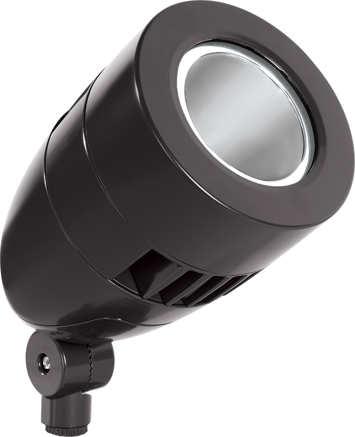 Rab HSLED13YB 13 watt LED Bullet Shaped Spot Light Fixture, 3000K, 1089 lumens, 100,000hr life, 120 volt, Black Finish