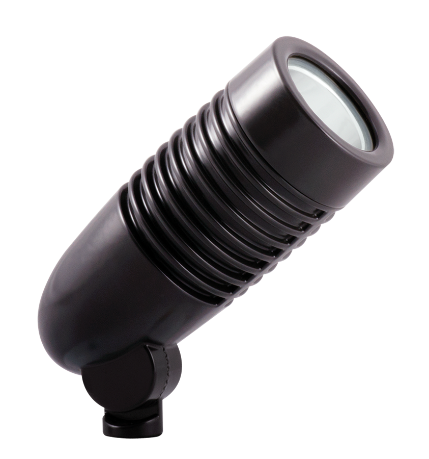 Rab LFLED8NB  8 watt LED Bullet Floodlight Fixture, 2-3/8" x 6" tall, 4000K, 469 lumens, 100,000hr life, 120 volt, Black Finish