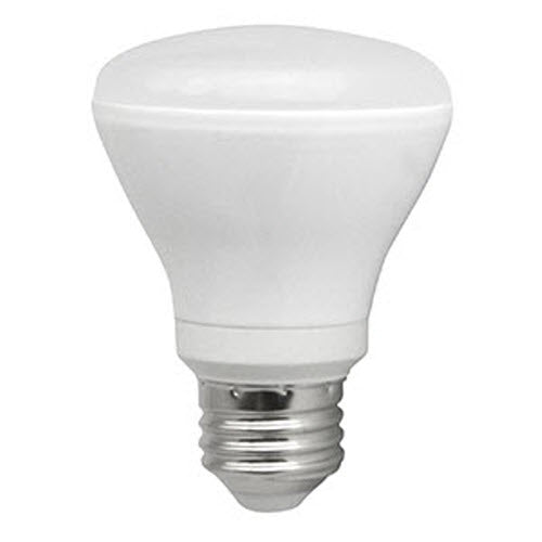 TCP L50R20D15V27K 7 watt LED R20 Lamp, E26 Medium base, 2700K, 500 lumens, 15,000 hr life, 120 volt, Dimming