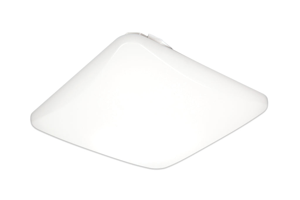 Lithonia FMLSL 14 20840 M4 16 watt LED 14" Square Cloud Ceiling Fixture, 4000K, 1100 lumens, 50,000hr life, 120 Volt, Dimming