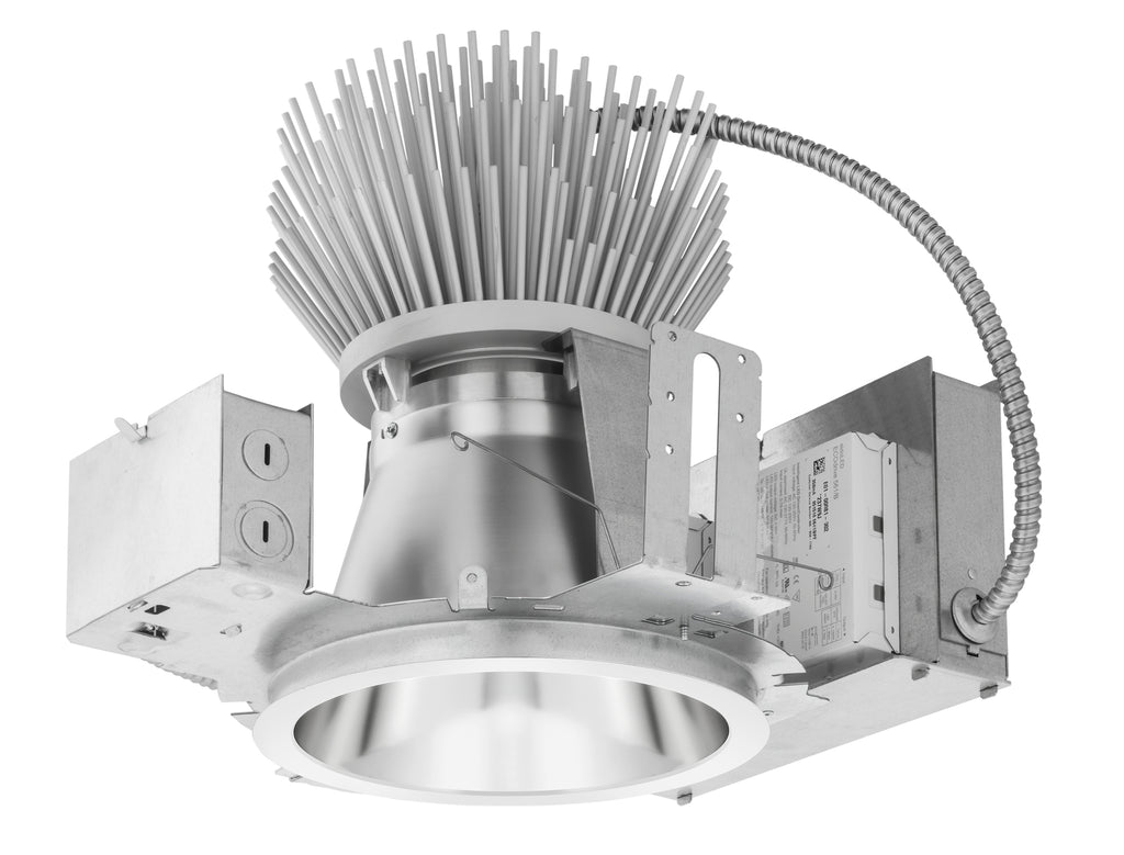 Lithonia LDN8-40-120-L08-AR-LD-MVOLT-GZ10 8" Open Non-IC New Construction Downlight , 4000K, 12000lm, 120-277V, 0-10V Dim, Matte Diffuse Finish