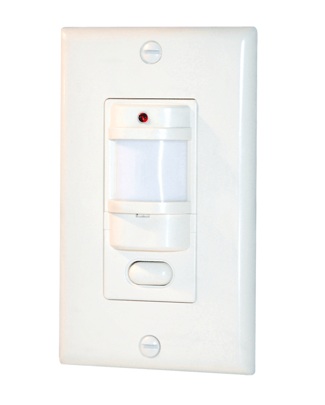 Rab LOS1000W/120 Wall Occupancy Sensor, 180° view covers 1000 sq. feet, 1000W, 120 volt, White Finish