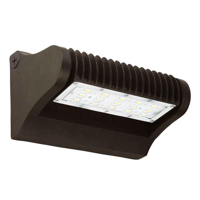 Westgate LW360-25W-30K 25 watt LED Wallpack Fixture to replace 100W-150W MH, 3000K, 3375 lumens, 50,000hr life, 120-277 volt, Bronze Finish