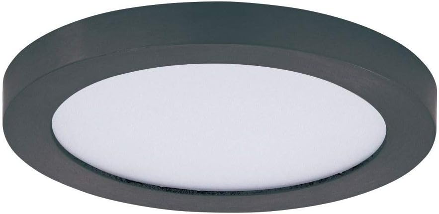 Maxim 57690WTBK LED Low Profile Round Flush Mount Disc Light - Lighting Supply Guy